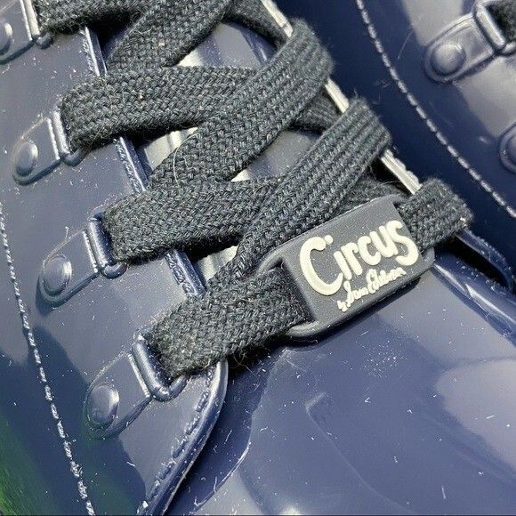 Circus Sam Edelman Blue Rubber Combat Rain Boot Women's SZ 9 - Picture 11 of 12